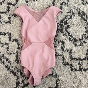 Five dancewear girls pink leotard youth XL